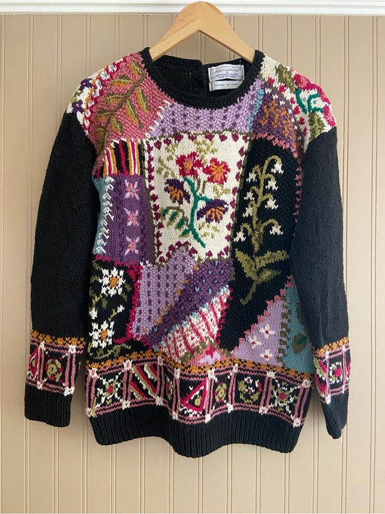 Northern Isles Sweaters - Signature by Northern Isles Knitted by Hand Colourful Sweater Women’s Size M